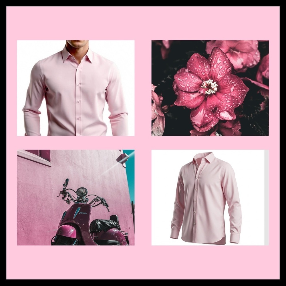 Brioni Men’s Pure Cotton Dress Shirt. Pink. 44” x 17.5” - Picture 7 of 10